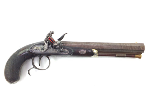 Irish Officers Flintlock Duelling Pistol by McDermott, fine. SN 8877
