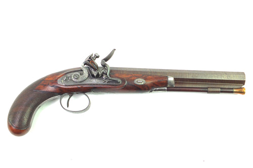 Flintlock Duelling Pistol by Sykes of Oxford, rare. SN 8916