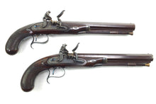 Load image into Gallery viewer, Flintlock Duelling Pistols by W. Ketland, fine cased pair. SN 8898
