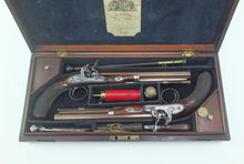 Load image into Gallery viewer, Flintlock Duelling Pistols by William Smith, Very Fine Cased Pair. SN 9001
