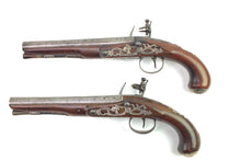Load image into Gallery viewer, Flintlock Holster Pistols by Griffin and Tow, fine pair. SN X2017
