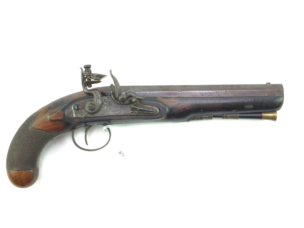 Flintlock Livery Pistol by John Manton Earl of Plymouth. SN 8551