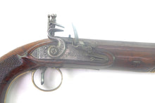 Load image into Gallery viewer, Pair of Flintlock Officers Duelling Pistols by Tomlinson. SN X1977
