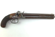 Load image into Gallery viewer, Flintlock Officers Pistol by Durs Egg, Over &amp; Under, very rare. SN 8978
