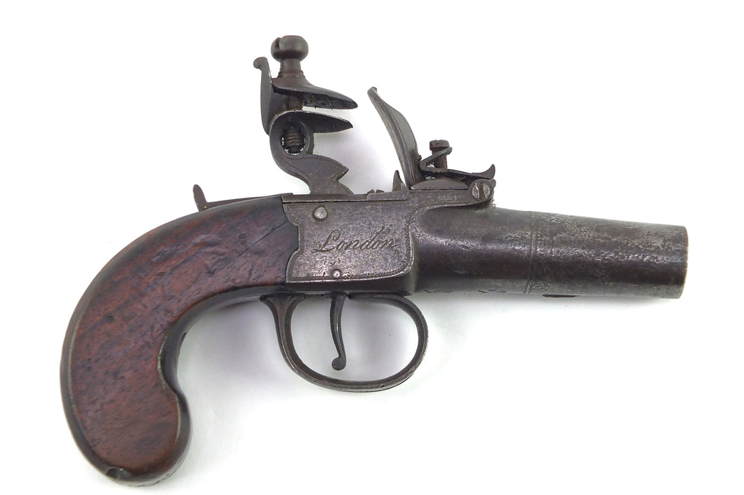 Flintlock Pocket Pistol by Twigg. SN 8880