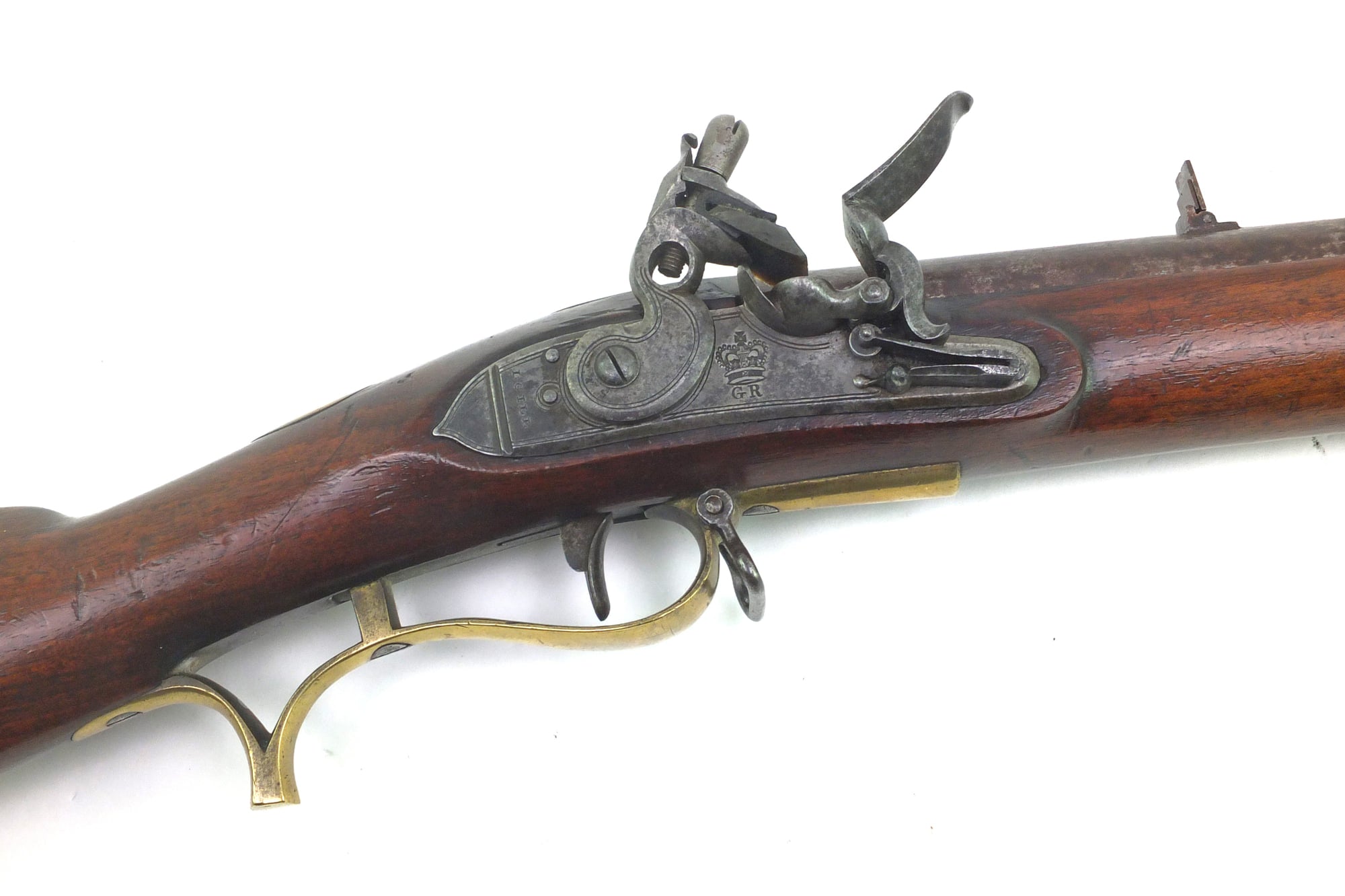 Raker Rifle Volunteer Baker Flintlock Rifle by I. Gill, fine. SN X2047 – West ...