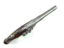 Load image into Gallery viewer, Flintlock Silver Mounted Holster Pistol by Barbar. SN 8693
