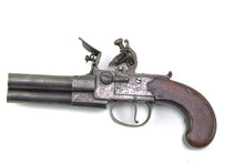 Load image into Gallery viewer, Flintlock Tap Action Pistol by Bunney, Rare Three Barrel. SN 8850

