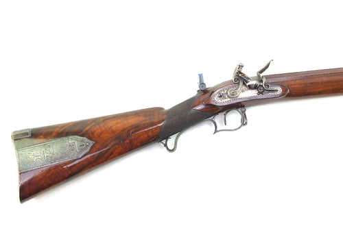 Flintlock Target Rifle by Fenton of London, Mint, Fine & Rare. SN 8818