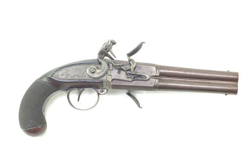English Flintlock Wender Holster Pistol by P. Bond, rare. SN 9011