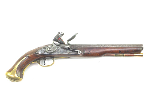 Dublin Castle Royal Foresters 1760/78 Pattern Inniskillen Dragoon Flintlock Pistol, very rare. SN 9032