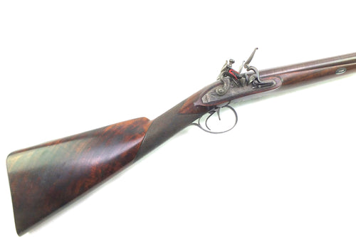 Double Barrelled Flintlock 15 Bore Sporting Gun by Theophilus Richards, very fine. SN X2054