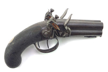 Load image into Gallery viewer, Four Barrel Flintlock Volley Pistol by W. Smith, very rare. SN 8897
