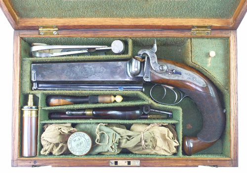 Howdah Pistol by Samuel and Charles Smith. SN 8710