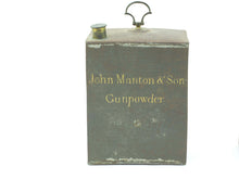 Load image into Gallery viewer, John Manton Planished Tin Powder Magazines. SN 8741
