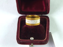 Load image into Gallery viewer, Gold &amp; White Enamel Mourning Ring. SN 8556
