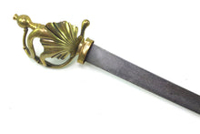 Load image into Gallery viewer, Brass Hilted French Naval Hanger. SN 8784
