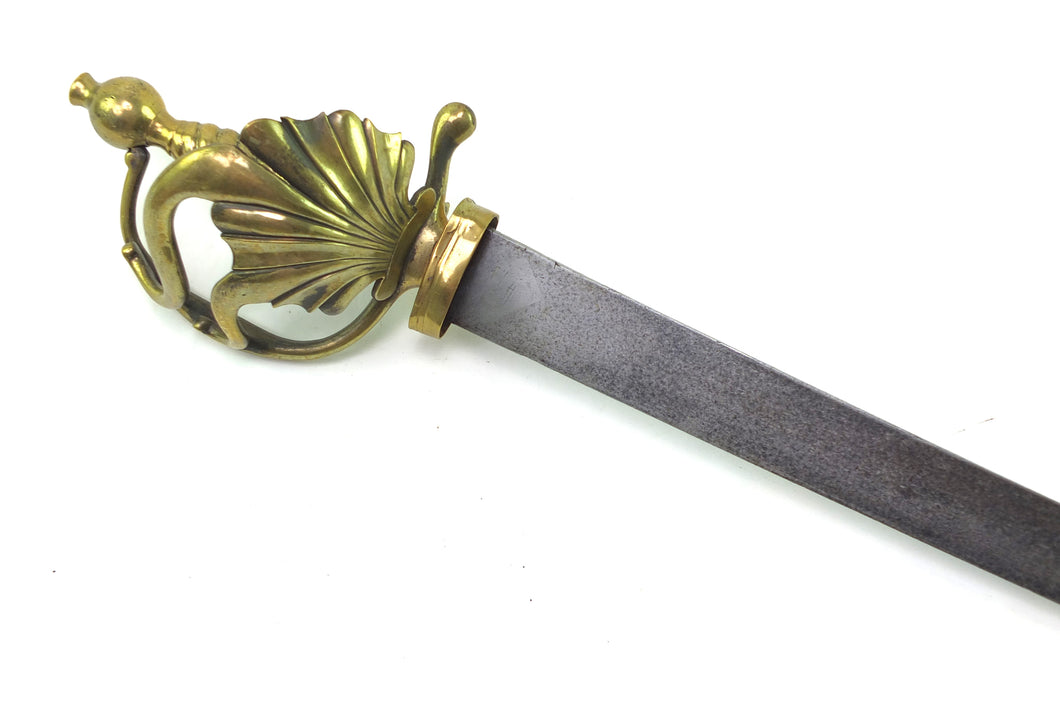 Brass Hilted French Naval Hanger. SN 8784