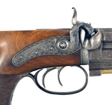 Load image into Gallery viewer, 32 Bore Over &amp; Under Percussion Pistols by Kavanagh of Dublin. SN 8663
