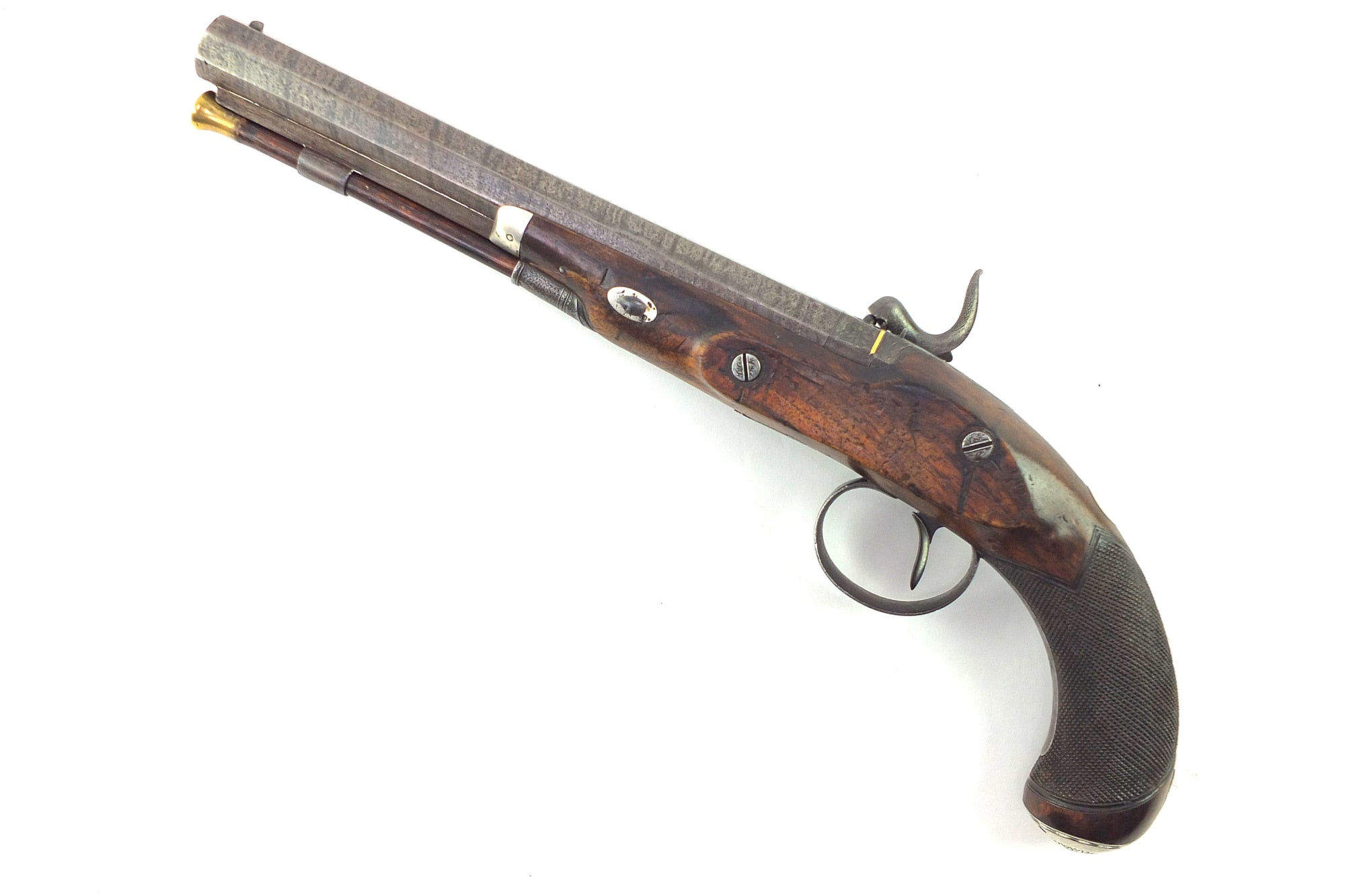 Del Vecchio デル・ベッキョ製 バンドリン 1988年 Percussion Duelling Pistol by Baker & Son, fine early example. SN