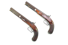 Load image into Gallery viewer, Percussion Duelling Pistols by Joseph Egg, fine cased pair. SN 8895
