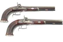 Load image into Gallery viewer, Percussion Duelling Pistols by Tatham &amp; Egg, a fine cased pair. SN X2008

