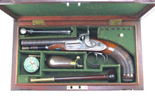 Load image into Gallery viewer, Double Barrelled Percussion Howdah Pistol by Charles Jones, very fine. SN 8927
