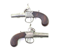 Load image into Gallery viewer, Percussion [from flintlock] Man Stopper Pocket Pistols by Clark.  SN X1955
