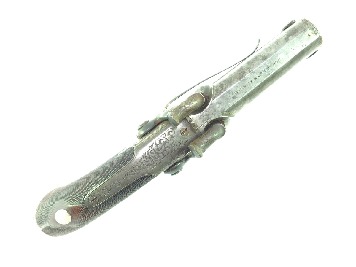 A Superb Percussion Over & Under Pistol by Barnes & Co SN 8654 – West ...