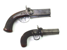 Load image into Gallery viewer, Brace Percussion Pistols Wilkinson over under pistol five shot 96 bore pepperbox revolver. SN 8713
