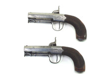 Load image into Gallery viewer, Forsyth &amp; Co Percussion Pocket Pistols, a rare cased pair. SN 8745
