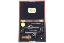 Load image into Gallery viewer, Percussion Pocket Pistols, a Fine &amp; Attractive Cased Pair. SN 8852
