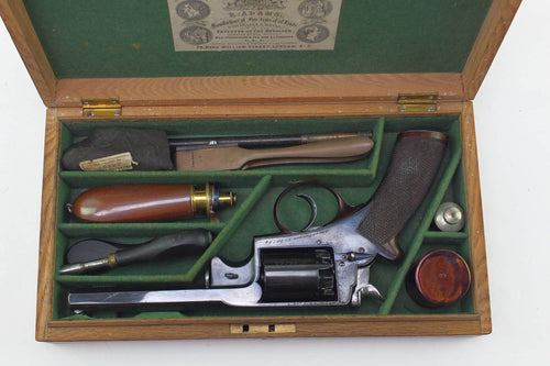 Beaumont Adams Percussion Revolver 54 Bore, superb cased example.  SN X2016
