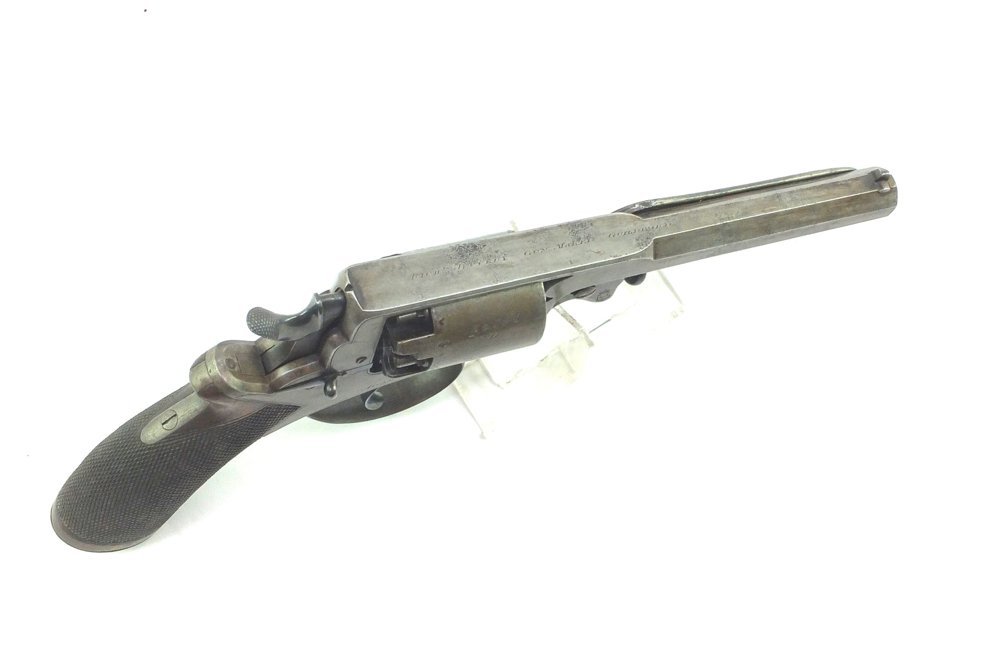 Adams Revolver Reproduction Beaumont Adams Percussion Revolver 54 Bore. SN 9019 – West Street Antiques