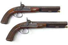 Load image into Gallery viewer, Percussion Target or Duelling Pistols by Joseph Manton, fine rare cased pair. SN 8950
