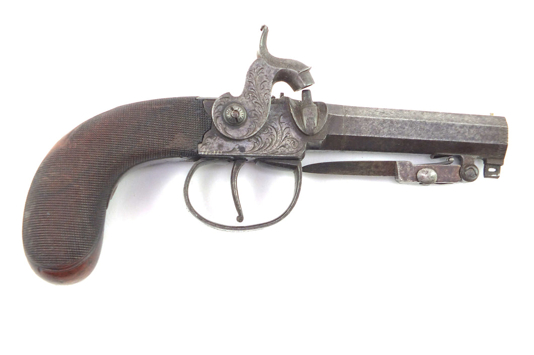 Percussion Travelling Pistol by Wilson of Liverpool. SN 8854