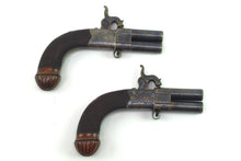 Load image into Gallery viewer, Percussion Turnover Pistols by Isaac Riviere, Fine Cased Pair. SN 8985
