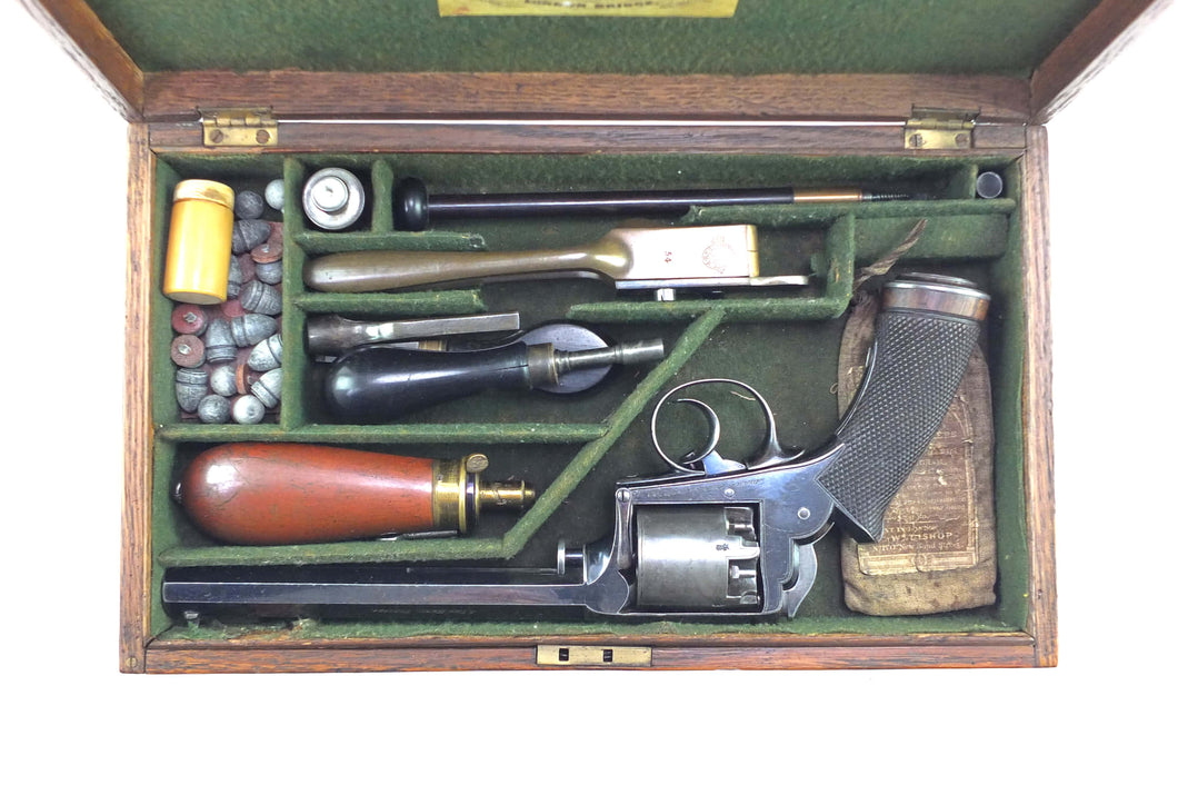 Adams 1851 Percussion Revolver, 51 Bore, fine cased example. SN X2006