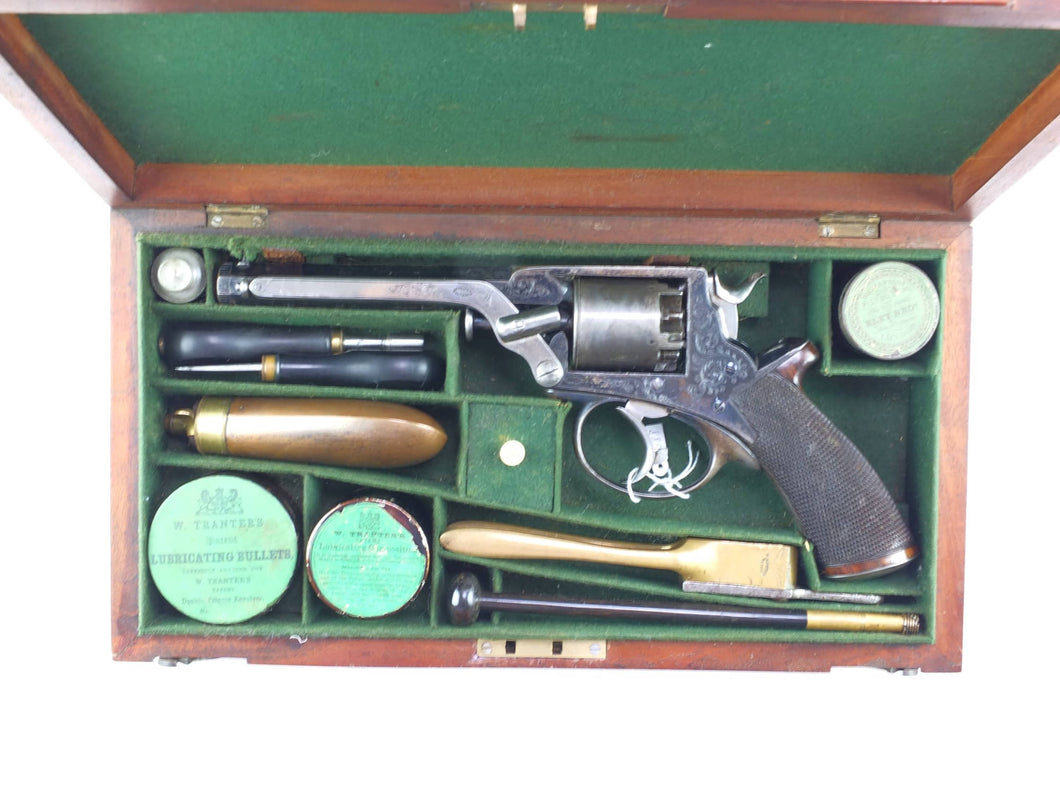 Tranter Patent Fourth Model by Rigby & Co Self-Cocking Five-Shot Percussion Revolver. SN 8688