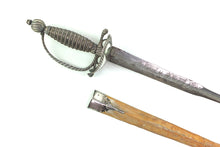 Load image into Gallery viewer, Irish Silver Hilted Small Sword with Scabbard, very fine. SN 8983
