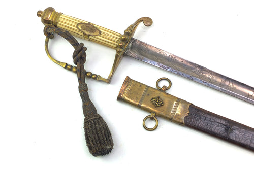 Georgian Naval Officers Five Ball Spadroon. SN 8943