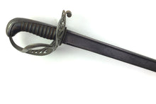Load image into Gallery viewer, Heavy Cavalry Officers Ladder Hilted Pipe Back Sword, Very Rare 1796 Pattern. SN 8889

