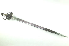 Load image into Gallery viewer, Officers Mortuary Hilted Back Sword, fine, English Civil War. SN 8935
