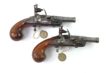 Load image into Gallery viewer, Flintlock Toby Pistols by I. Backhouse, a Fine &amp; Rare Pair. SN 8774

