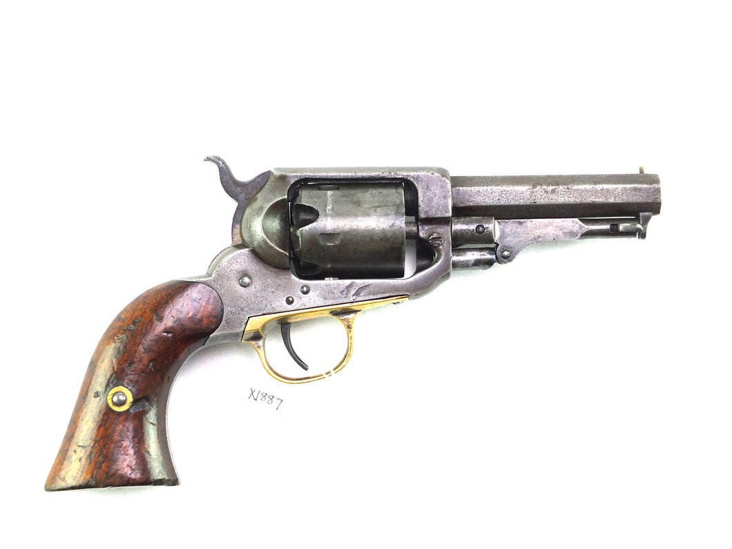 Whitney Pocket Percussion Revolver, 2nd Model, 3rd type. SN  X1887